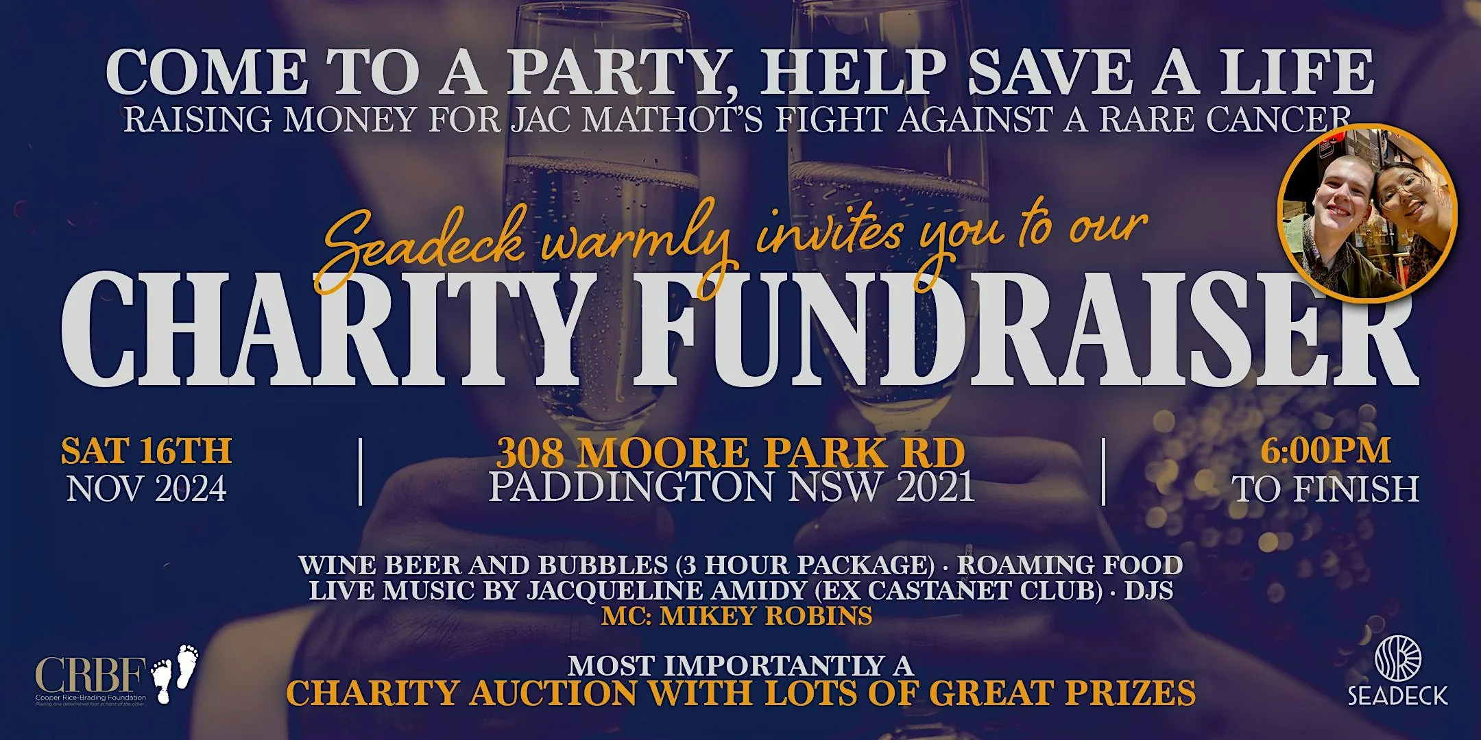 Charity fundraiser for Jac Mathot - Saturday 16th November 2024