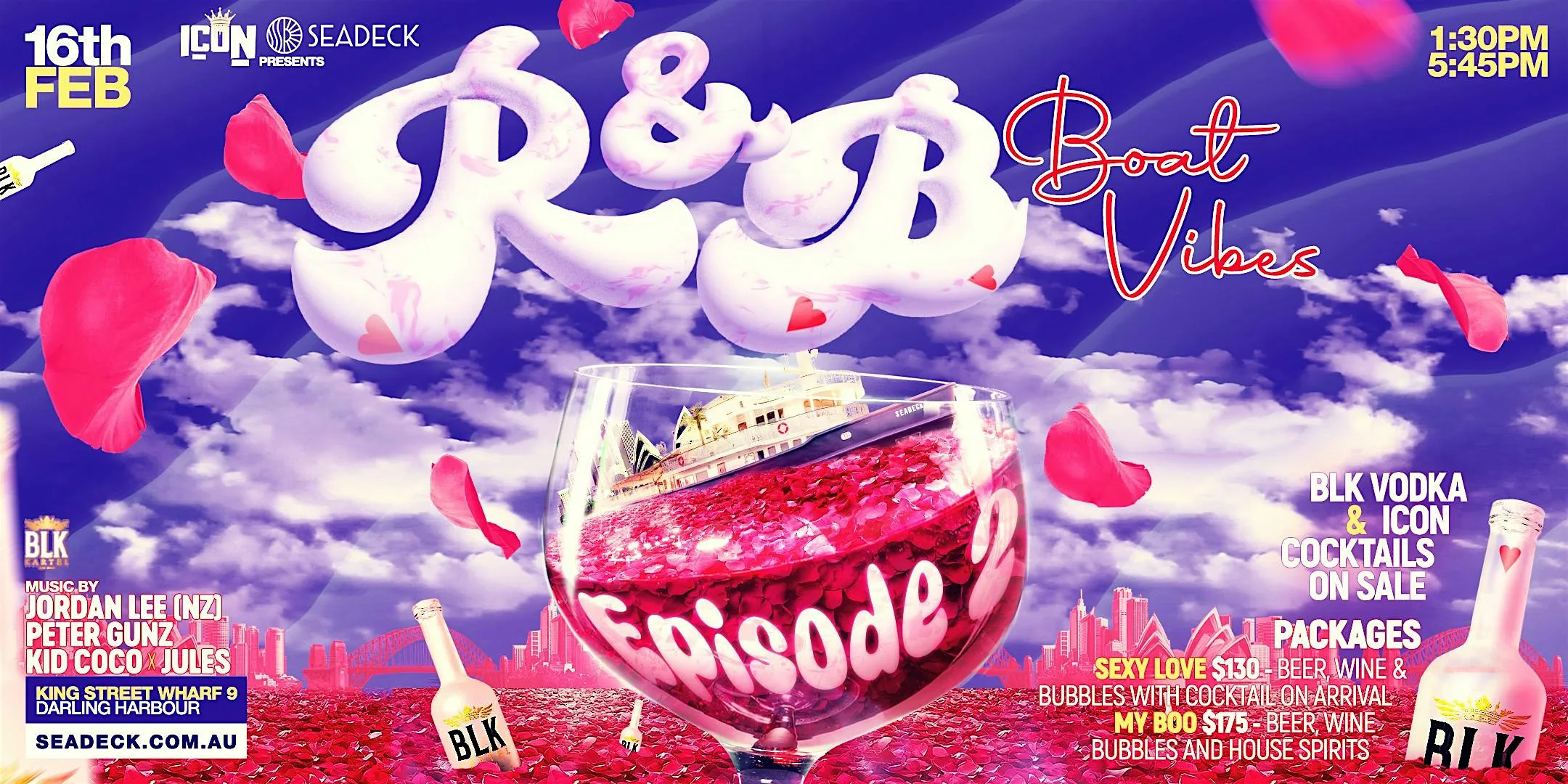 R&B BOAT VIBES 2 on SEADECK SYDNEY - Sunday 16th February 2024