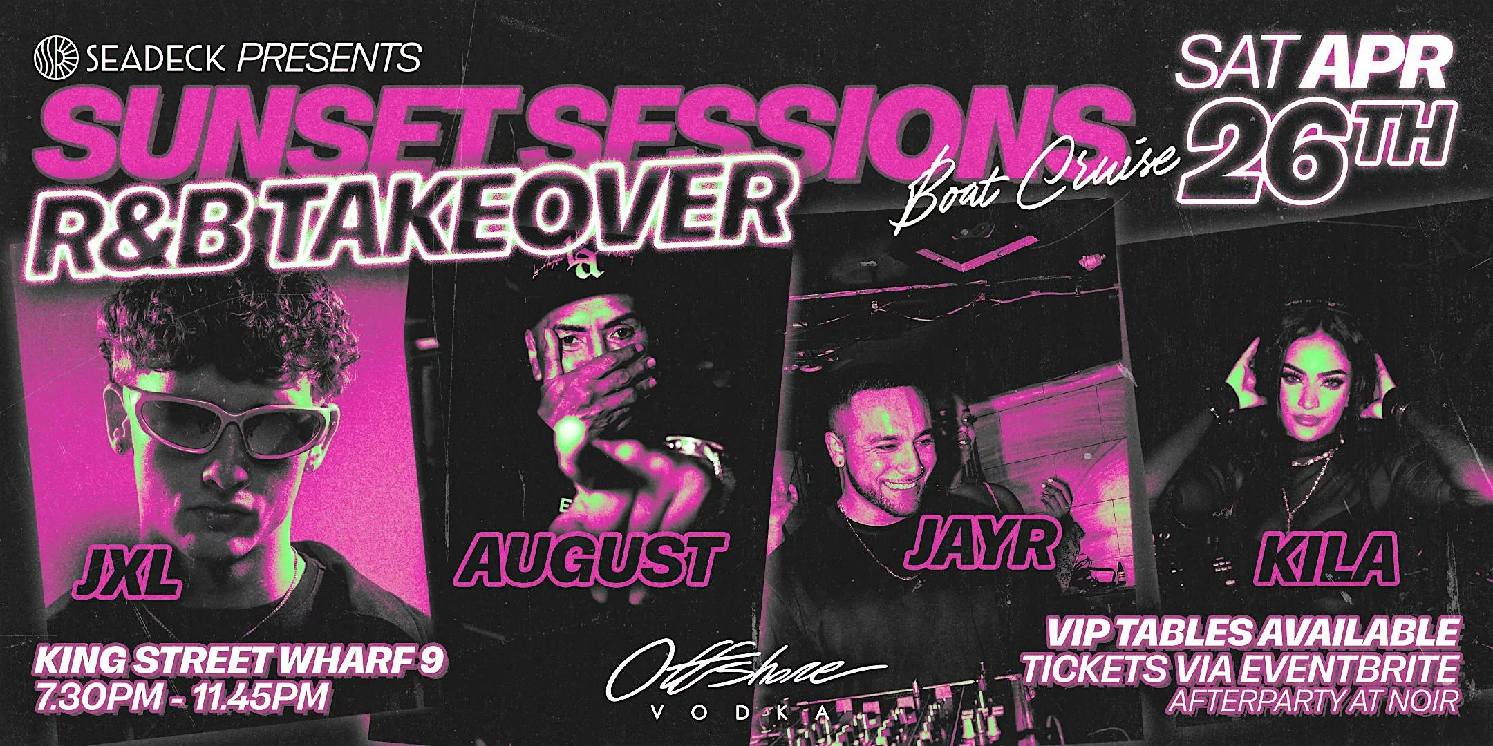 SEADECK presents R&B Takeover Cruise  ft. JXL - Saturday 26th April 2025
