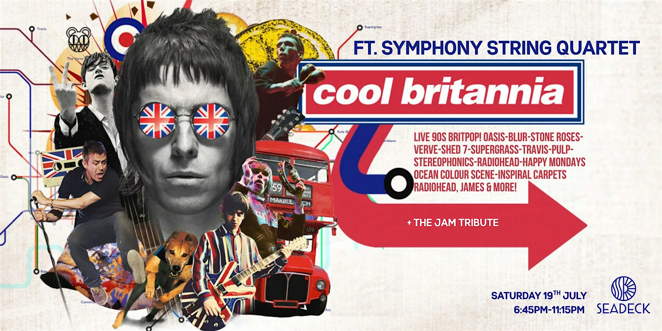 SEADECK Presents Cool Britannia & Symphony Orchestra Quartet! - Sat 19 July